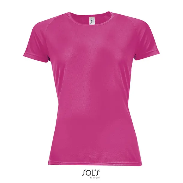 SPORTY WOMEN TSHIRT-140g neon pink 2