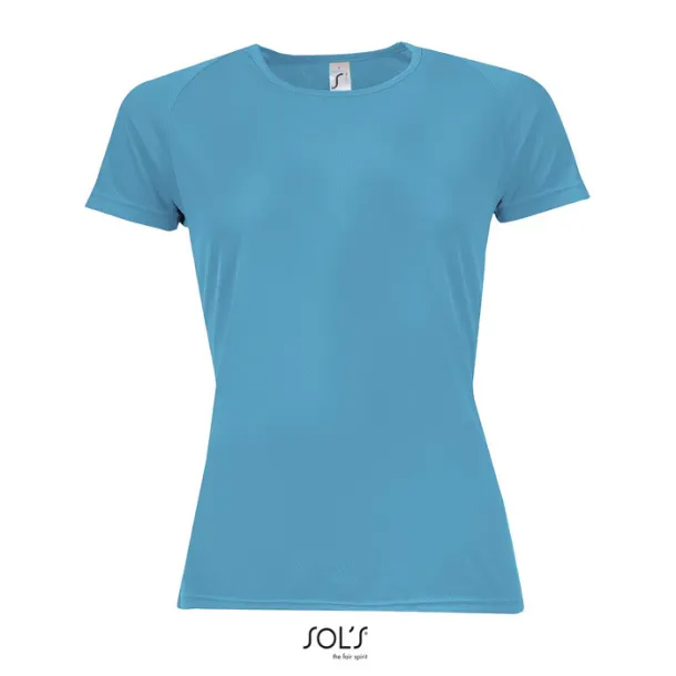 SPORTY WOMEN TSHIRT-140g Aqua