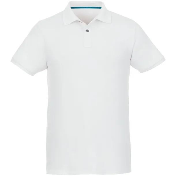 Beryl short sleeve men's GOTS organic GRS recycled polo - Elevate NXT White