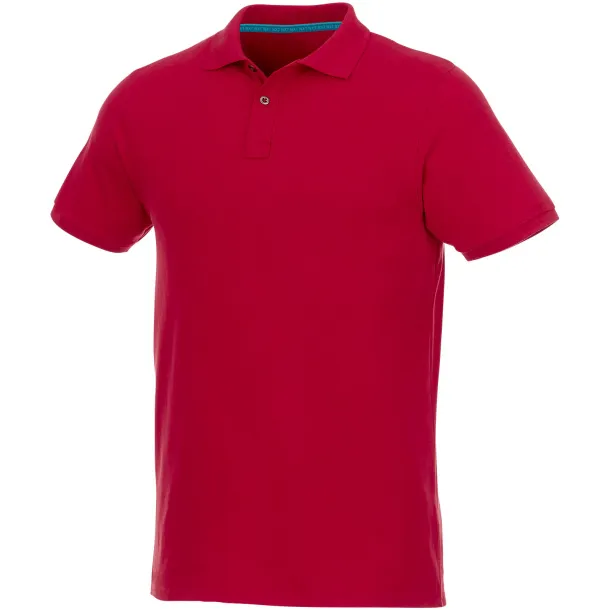 Beryl short sleeve men's GOTS organic GRS recycled polo - Elevate NXT Red