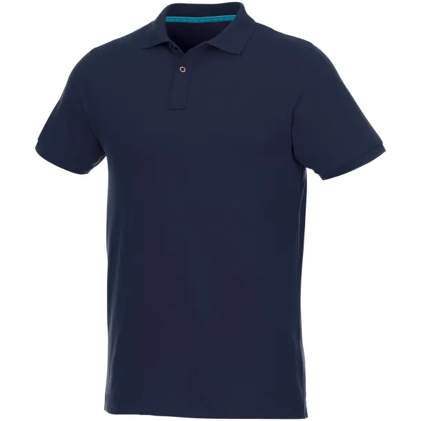 Beryl short sleeve men's GOTS organic GRS recycled polo - Elevate NXT Navy Blue