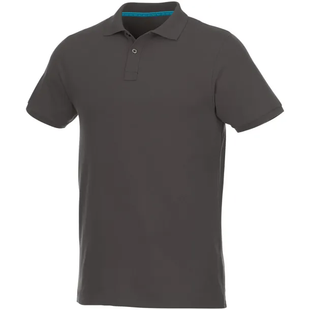 Beryl short sleeve men's GOTS organic GRS recycled polo - Elevate NXT Storm grey