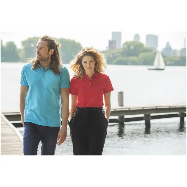 Beryl short sleeve men's GOTS organic GRS recycled polo - Elevate NXT Crna