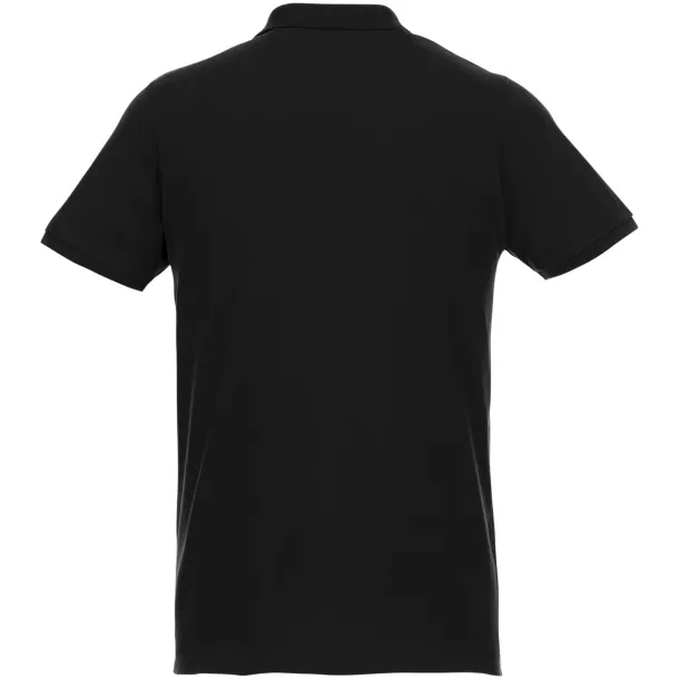 Beryl short sleeve men's GOTS organic GRS recycled polo - Elevate NXT Solid black