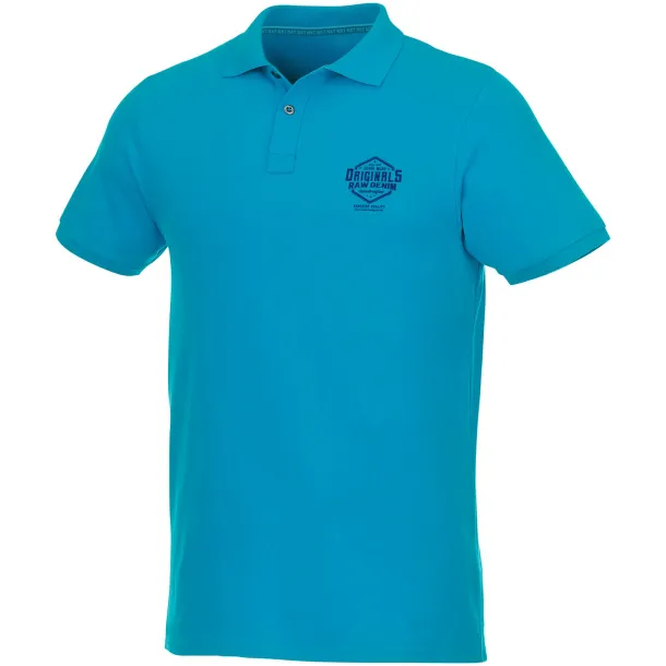 Beryl short sleeve men's GOTS organic GRS recycled polo - Elevate NXT NXT blue