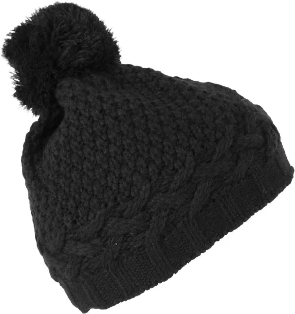  COLOURBLOCK BOBBLE BEANIE - K-UP Black Black