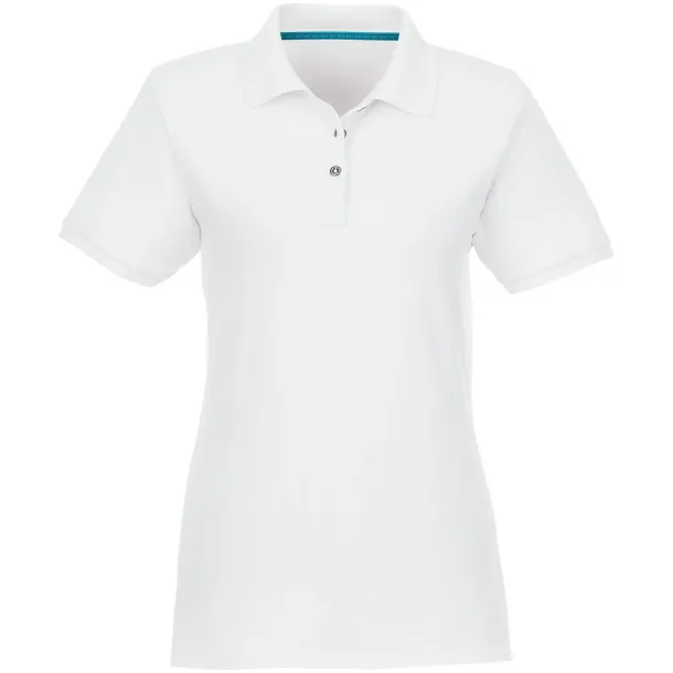 Beryl short sleeve women's GOTS organic GRS recycled polo - Elevate NXT White