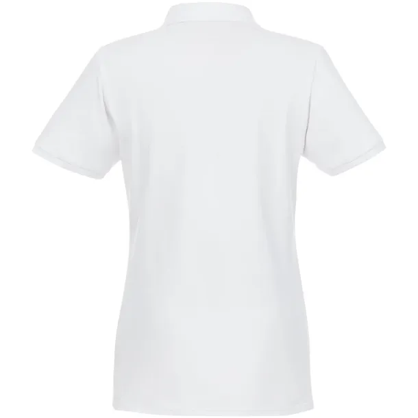 Beryl short sleeve women's GOTS organic GRS recycled polo - Elevate NXT White