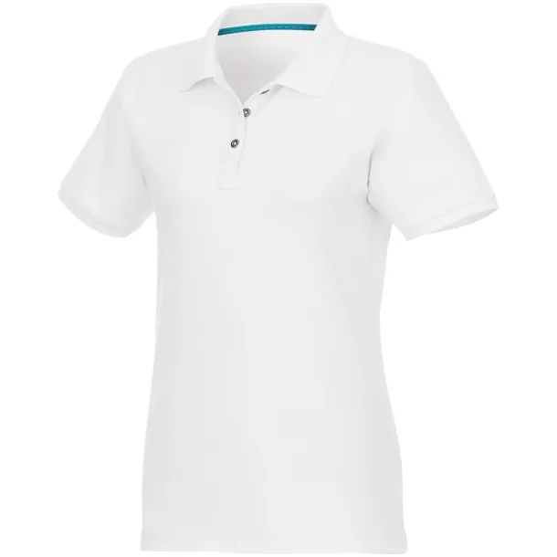 Beryl short sleeve women's GOTS organic GRS recycled polo - Elevate NXT White