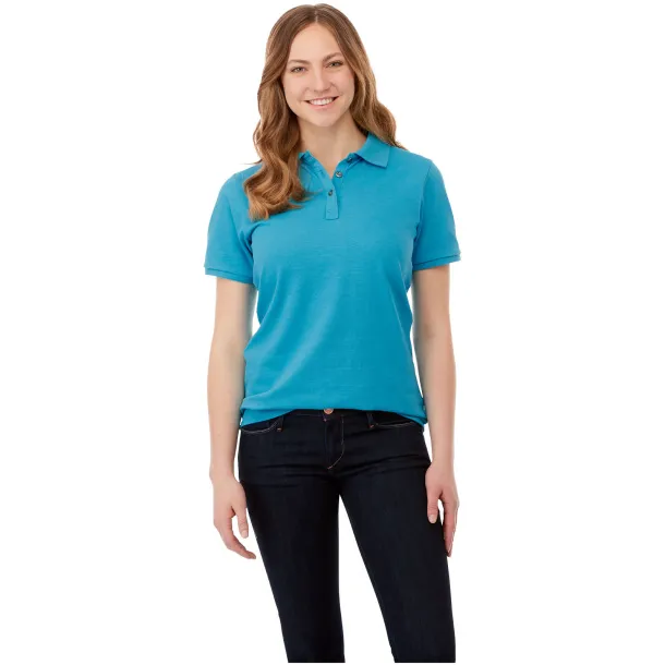 Beryl short sleeve women's GOTS organic GRS recycled polo - Elevate NXT White