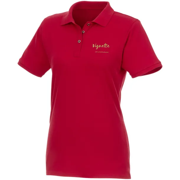 Beryl short sleeve women's GOTS organic GRS recycled polo - Elevate NXT Red