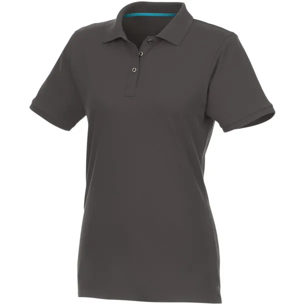 Beryl short sleeve women's GOTS organic GRS recycled polo - Elevate NXT Storm grey