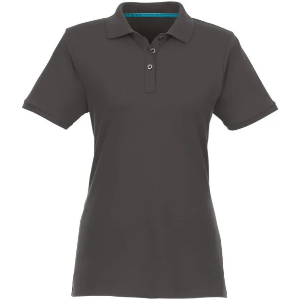 Beryl short sleeve women's GOTS organic GRS recycled polo - Elevate NXT Storm grey