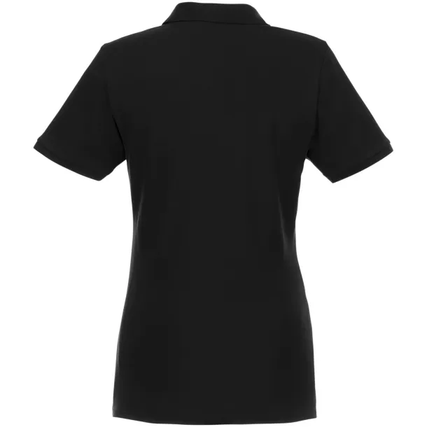 Beryl short sleeve women's GOTS organic GRS recycled polo - Elevate NXT Solid black