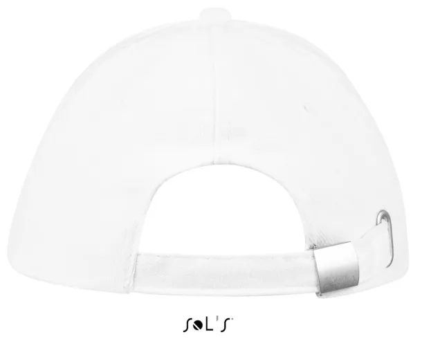 SOL'S BUFFALO SIX PANEL CAP - SOL'S White