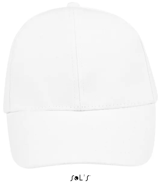 SOL'S BUFFALO SIX PANEL CAP - SOL'S White