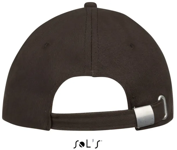 SOL'S BUFFALO SIX PANEL CAP - SOL'S Chocolate Beige