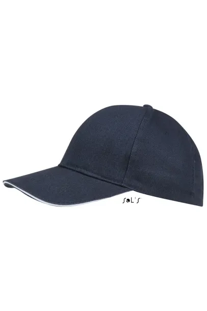 SOL'S BUFFALO SIX PANEL CAP - SOL'S French Navy White