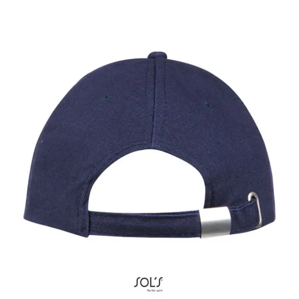 SOL'S BUFFALO SIX PANEL CAP - SOL'S French Navy White