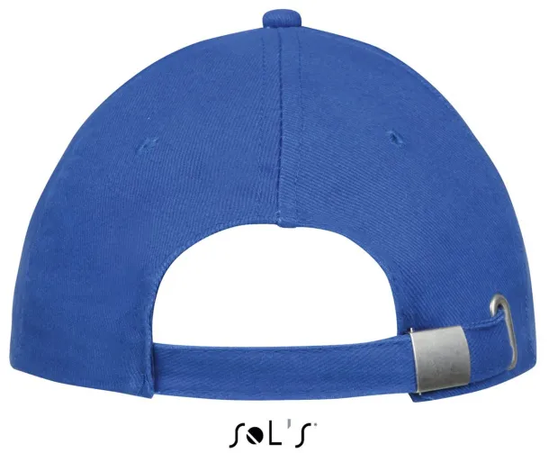 SOL'S BUFFALO SIX PANEL CAP - SOL'S Royal blue White