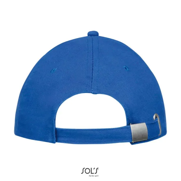 SOL'S BUFFALO SIX PANEL CAP - SOL'S Royal blue White