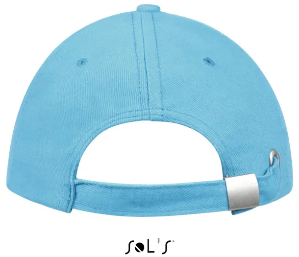 SOL'S BUFFALO SIX PANEL CAP - SOL'S Turquoise White