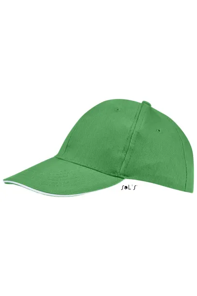 SOL'S BUFFALO SIX PANEL CAP - SOL'S Kelly Green White