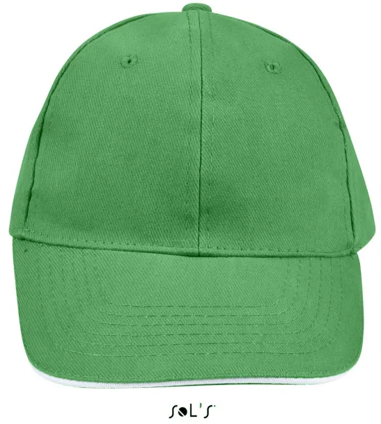 SOL'S BUFFALO SIX PANEL CAP - SOL'S Kelly Green White