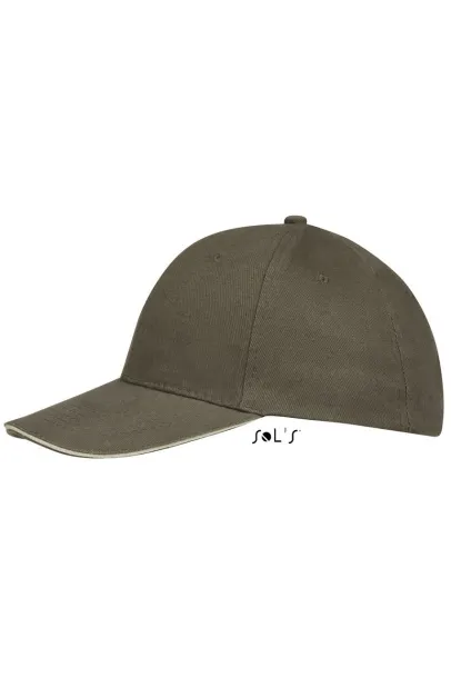 SOL'S BUFFALO SIX PANEL CAP - SOL'S Army Beige