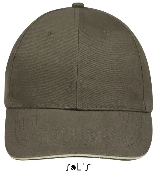 SOL'S BUFFALO SIX PANEL CAP - SOL'S Army Beige