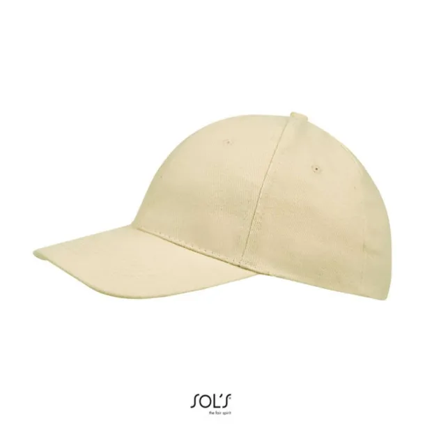 SOL'S BUFFALO SIX PANEL CAP - SOL'S Beige