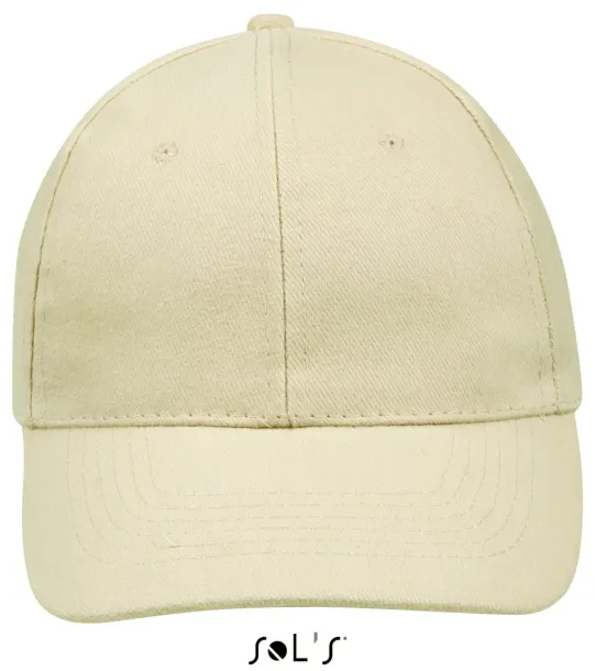 SOL'S BUFFALO SIX PANEL CAP - SOL'S Beige