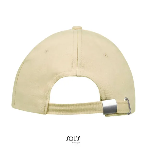 SOL'S BUFFALO SIX PANEL CAP - SOL'S Beige