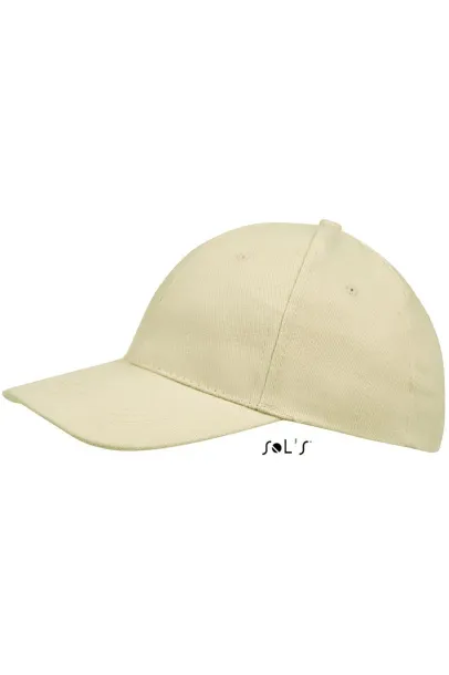 SOL'S BUFFALO SIX PANEL CAP - SOL'S Beige