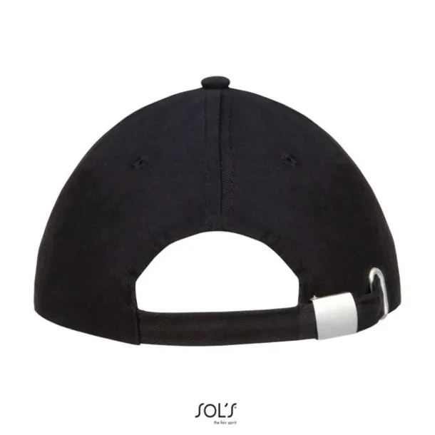 SOL'S BUFFALO SIX PANEL CAP - SOL'S Black