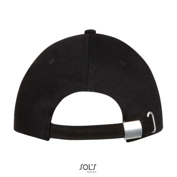 SOL'S BUFFALO SIX PANEL CAP - SOL'S Black Red