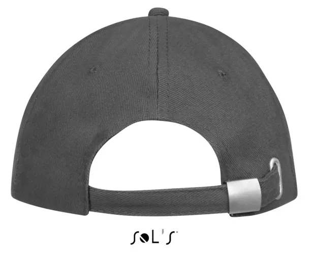 SOL'S BUFFALO SIX PANEL CAP - SOL'S Tamno siva Light Grey