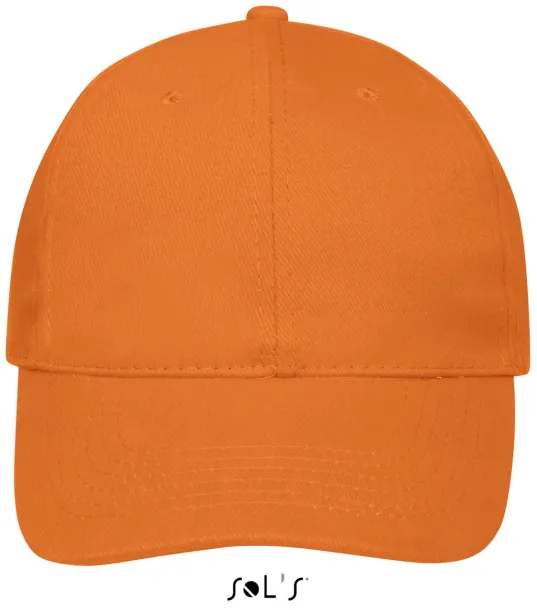 SOL'S BUFFALO SIX PANEL CAP - SOL'S Orange