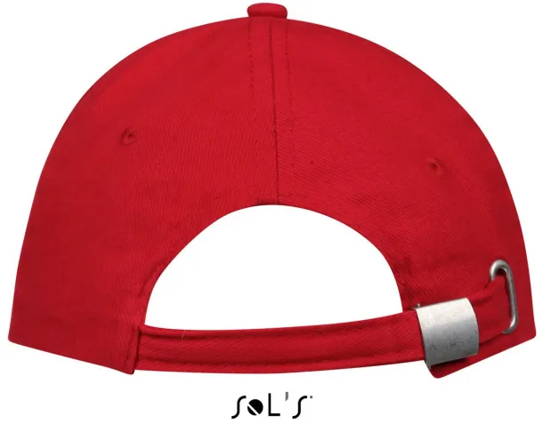 SOL'S BUFFALO SIX PANEL CAP - SOL'S Red