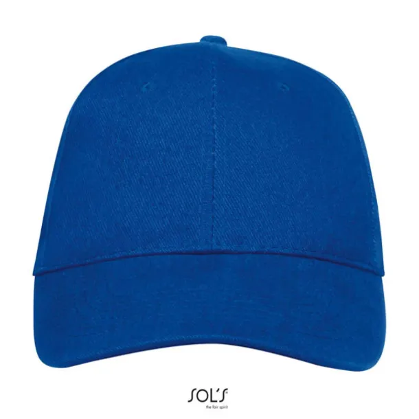 SOL'S BUFFALO SIX PANEL CAP - SOL'S Royal blue