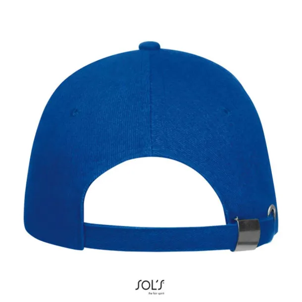 SOL'S BUFFALO SIX PANEL CAP - SOL'S Royal blue