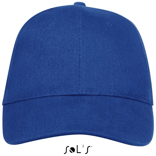 SOL'S BUFFALO SIX PANEL CAP - SOL'S Royal blue