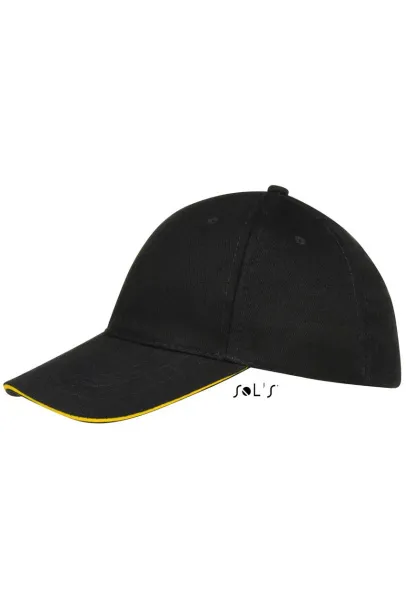 SOL'S BUFFALO SIX PANEL CAP - SOL'S Black Gold