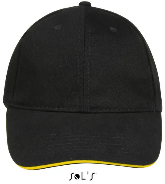 SOL'S BUFFALO SIX PANEL CAP - SOL'S Black Gold