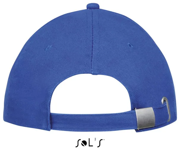 SOL'S BUFFALO SIX PANEL CAP - SOL'S Royal blue Neon Coral