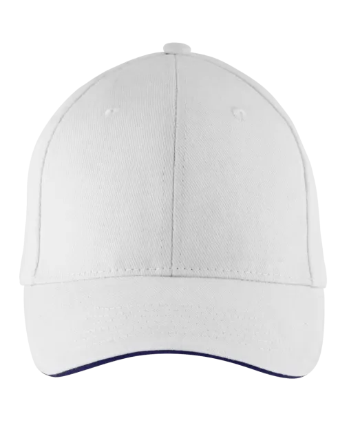 SOL'S BUFFALO SIX PANEL CAP - SOL'S White French Navy