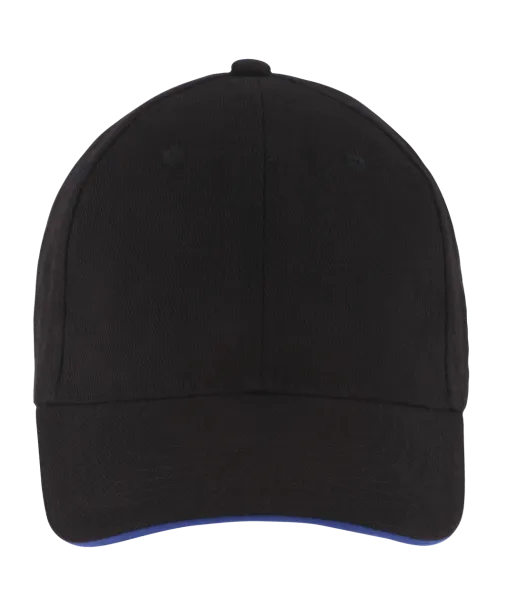 SOL'S BUFFALO SIX PANEL CAP - SOL'S Black Kraljevski plava