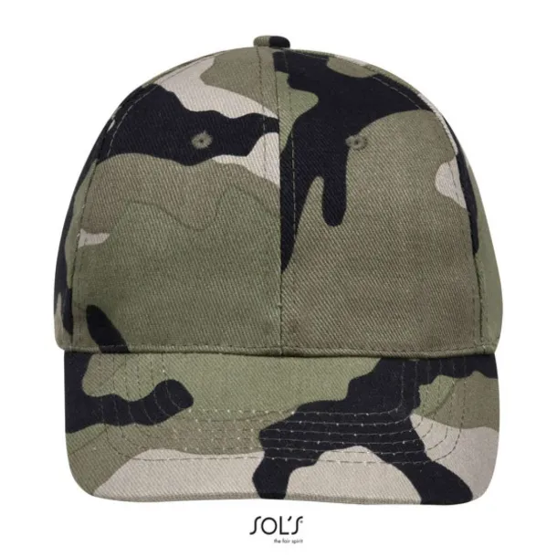 SOL'S BUFFALO SIX PANEL CAP - SOL'S Camouflage #162934