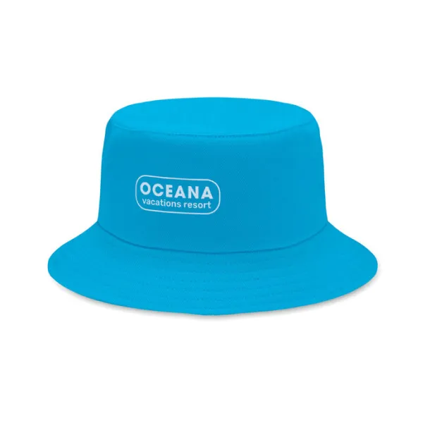 MONTI Brushed 260gr/m² cotton sunhat Turquoise