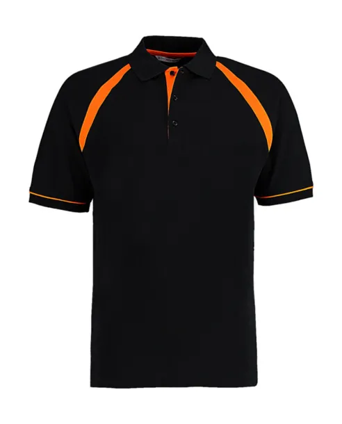  Classic fit muška polo majica, 210 g/m² - Kustom Kit Crna Narančasta